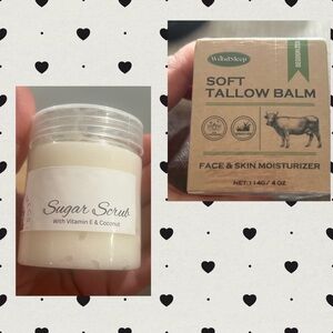 Natural skincare Body scrub Soft Tallow Balm - Natural Face & Skin Moisturizer
